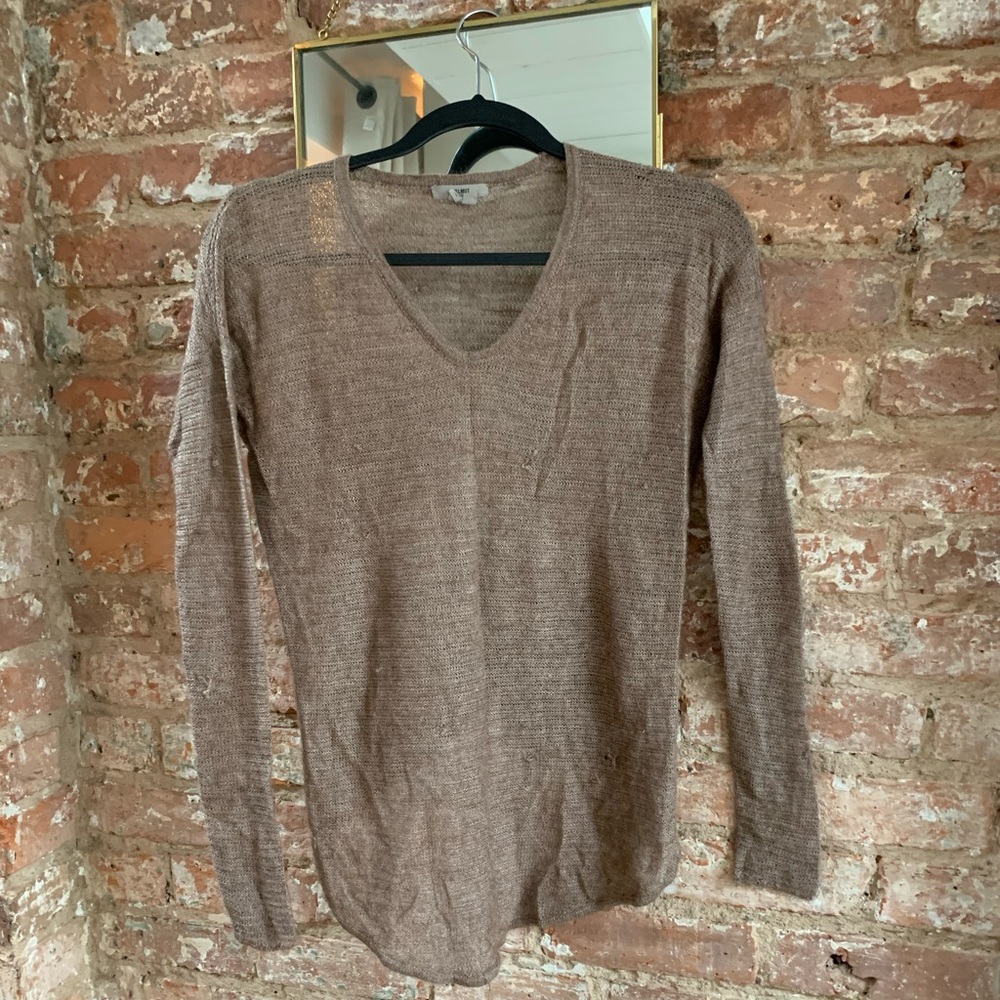 🔺SOLD🔺Helmet Lang silk a-symmetrical lightweight sweater